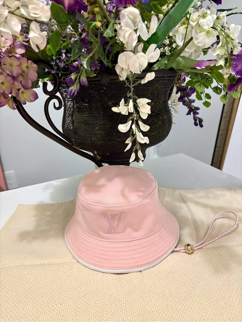 Casual Chic Louis Vuitton Pink Bucket Hat, Gently Loved!